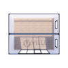 Bürocontainer Villex Doppio Standard Glas Cube Nero 2.0