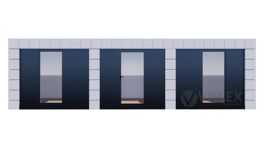 Bürocontainer Villex Giant Block-Line Grey 1.0