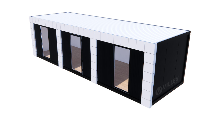 Bürocontainer Villex Giant Block-Line Grey 1.0