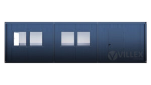Bürocontainer Villex Giant Cube Doppio Fenster Nero 1.0