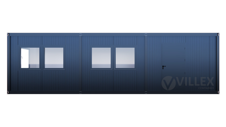 Bürocontainer Villex Giant Cube Doppio Fenster Nero 1.0