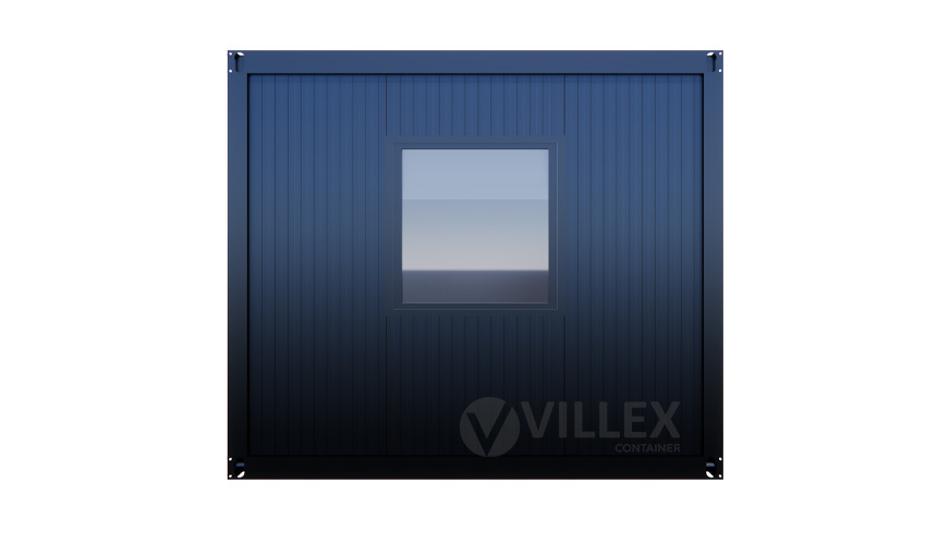 Bürocontainer-Villex-Giant-Cube-Doppio-Fenster-Nero-1.0-4 Bürocontainer Villex Giant Cube Doppio Fenster Nero 1.0