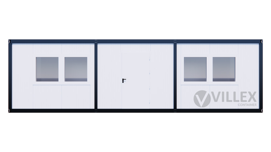 Bürocontainer Villex Giant Cube Long Doppio Blanc 1.0