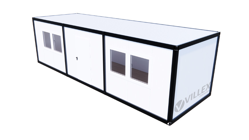 Bürocontainer Villex Giant Cube Long Doppio Blanc 1.0