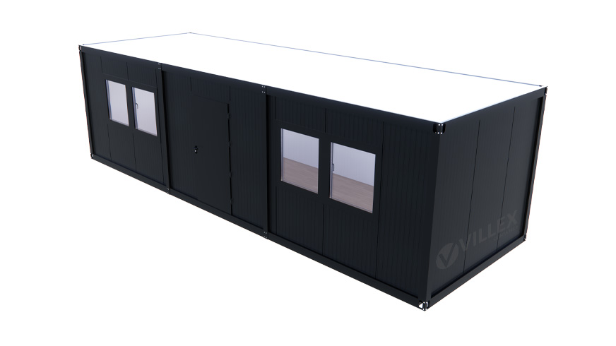 Bürocontainer Villex Giant Cube Long Doppio Nero 1.0