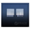Bürocontainer-Villex-Giant-Cube-Short-Doppio-Fenster-Nero-2.0-4 Bürocontainer Villex Giant Cube Short Doppio Fenster Nero 2.0