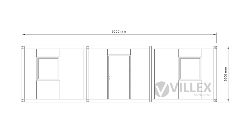 Bürocontainer Villex Giant Plus Cube Nero 4.0