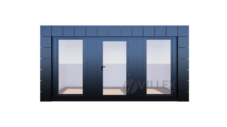 Bürocontainer Villex Medium Block-Line Black 1.0