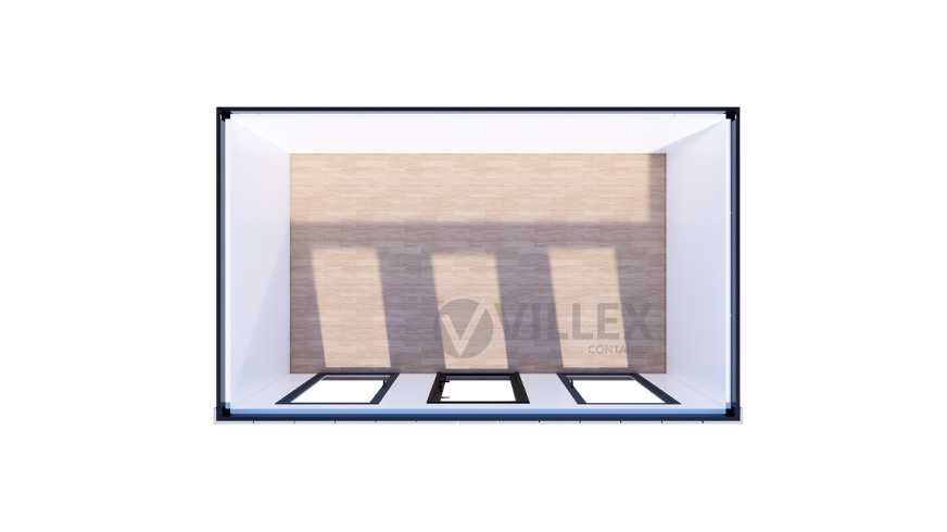 Bürocontainer Villex Medium Block-Line Grey 2.0