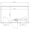Bürocontainer Villex Medium Block-Line Grey 2.0
