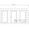 Bürocontainer Villex Medium Block-Line Grey 2.0