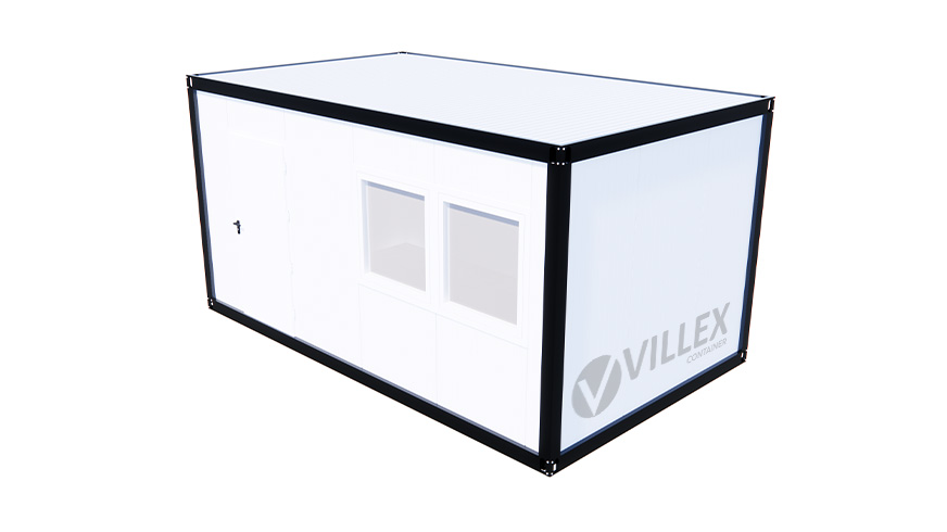 Bürocontainer Villex Medium Cube Blanc 3.0