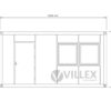 Bürocontainer Villex Medium Cube Blanc 3.0