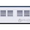 Bürocontainer Villex Medium Cube Short Doppio Blanc 2.0