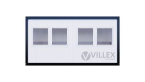 Bürocontainer Villex Medium Cube Short Doppio Blanc 2.0