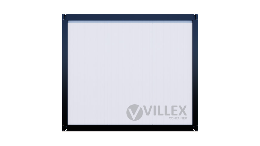Bürocontainer Villex Medium Cube Short Doppio Blanc 2.0