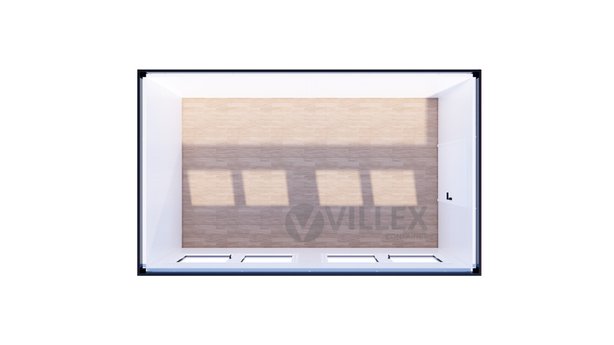 Bürocontainer Villex Medium Cube Short Doppio Blanc 2.0
