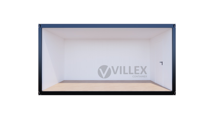 Bürocontainer Villex Medium Cube Short Doppio Blanc 2.0