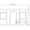 Bürocontainer Villex Medium Plus Cube Nero 1.0