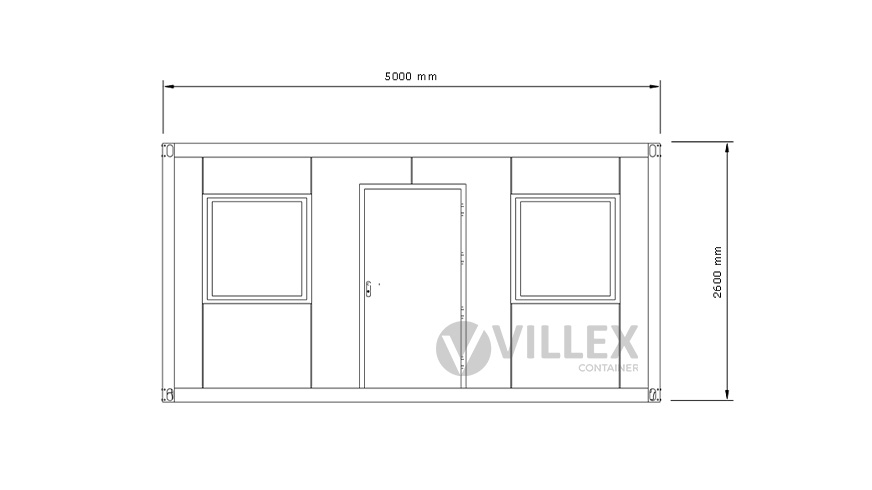 Bürocontainer Villex Medium Plus Cube Nero 2.0