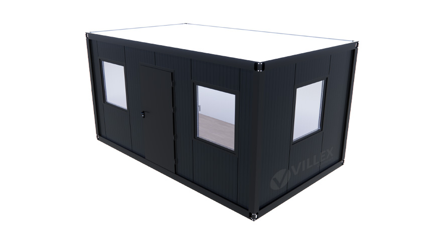 Bürocontainer-Villex-Medium-Plus-Cube-Nero-6.0-10 Bürocontainer Villex Medium Plus Cube Nero 6.0