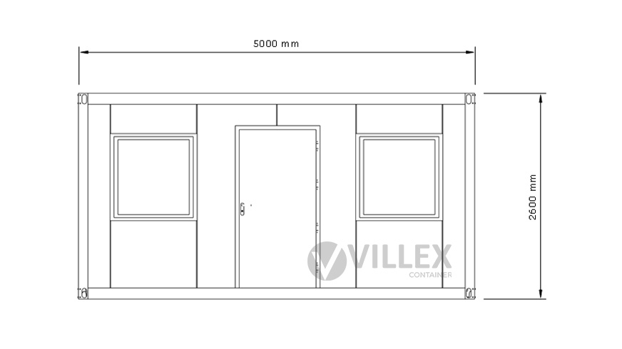 Bürocontainer-Villex-Medium-Plus-Cube-Nero-6.0-9 Bürocontainer Villex Medium Plus Cube Nero 6.0
