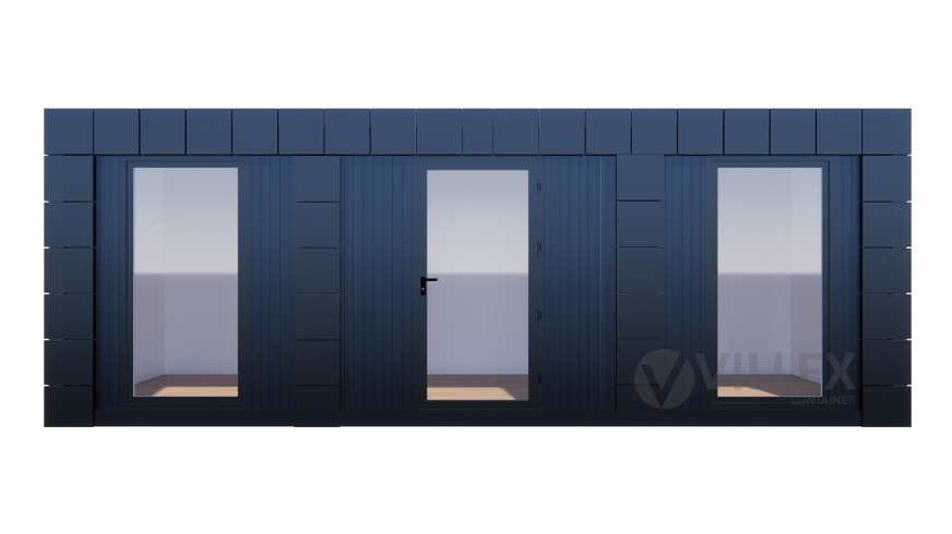 Bürocontainer Villex Mega Block-Line Black 1.0
