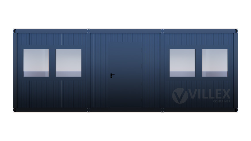 Bürocontainer Villex Mega Cube Long Doppio Nero 1.0