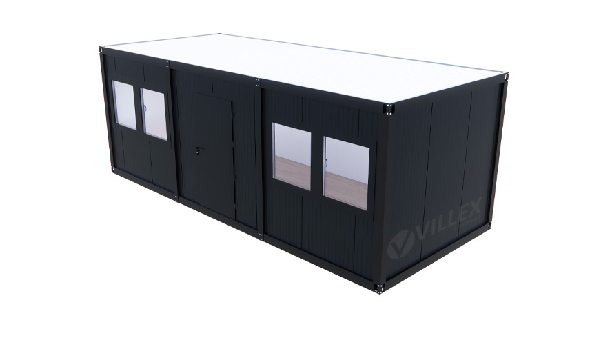 Bürocontainer-Villex-Mega-Cube-Long-Doppio-Nero-1.0-10 Bürocontainer Villex Mega Cube Long Doppio Nero 1.0