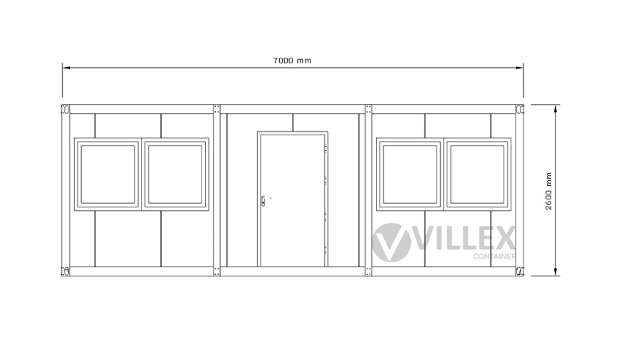 Bürocontainer-Villex-Mega-Cube-Long-Doppio-Nero-1.0-9 Bürocontainer Villex Mega Cube Long Doppio Nero 1.0