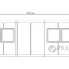 Bürocontainer-Villex-Mega-Cube-Short-Doppio-Fenster-Nero-1.0-9 Bürocontainer Villex Mega Cube Short Doppio Fenster Nero 1.0