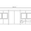 Bürocontainer-Villex-Mega-Cube-Short-Doppio-Fenster-Nero-2.0-9 Bürocontainer Villex Mega Cube Short Doppio Fenster Nero 2.0