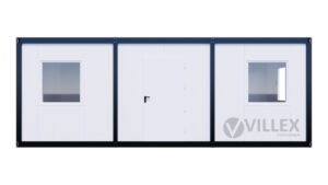 Bürocontainer Villex Mega Plus Cube Blanc 4.0