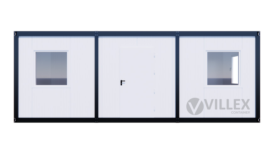 Bürocontainer Villex Mega Plus Cube Blanc 4.0