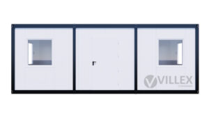 Bürocontainer Villex Mega Plus Cube Blanc 5.0