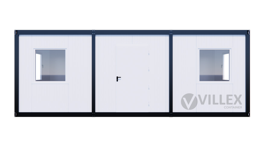 Bürocontainer Villex Mega Plus Cube Blanc 5.0