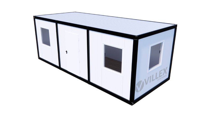 Bürocontainer-Villex-Mega-Plus-Cube-Blanc-5.0-10 Bürocontainer Villex Mega Plus Cube Blanc 5.0