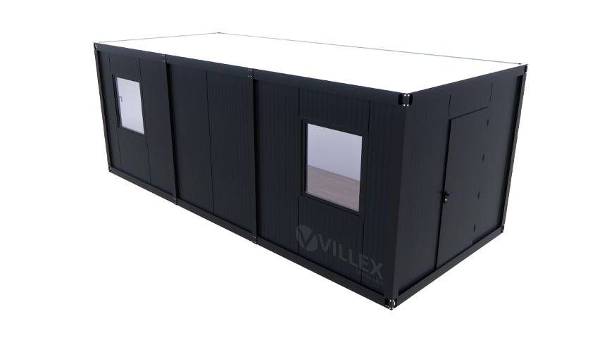 Bürocontainer-Villex-Mega-Plus-Cube-Nero-2.0-10 Bürocontainer Villex Mega Plus Cube Nero 2.0