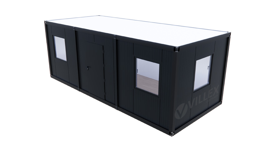 Bürocontainer-Villex-Mega-Plus-Cube-Nero-5.0-10 Bürocontainer Villex Mega Plus Cube Nero 5.0
