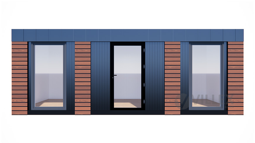Bürocontainer Villex Mega Wood Pavillon 1.0