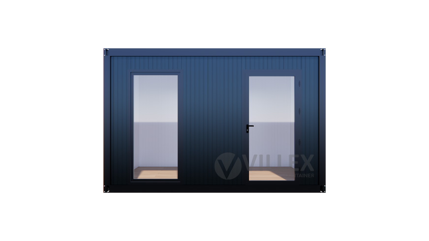 Bürocontainer Villex Mini Cube Vertikal Nero 1.0