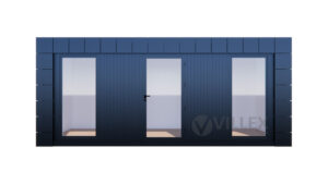 Bürocontainer Villex Standard Block-Line Black 1.0