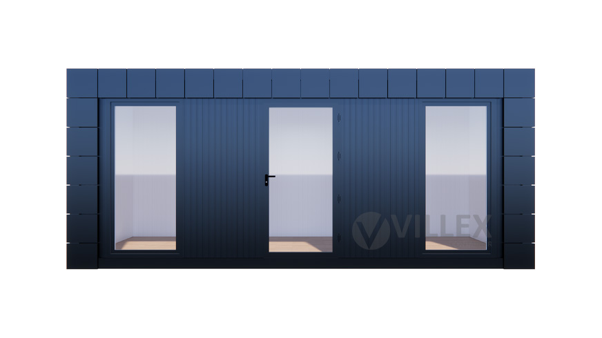 Bürocontainer Villex Standard Block-Line Black 1.0