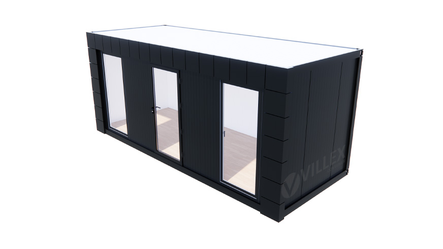 Bürocontainer-Villex-Standard-Block-Line-Black-1.0-10 Bürocontainer Villex Standard Block-Line Black 1.0