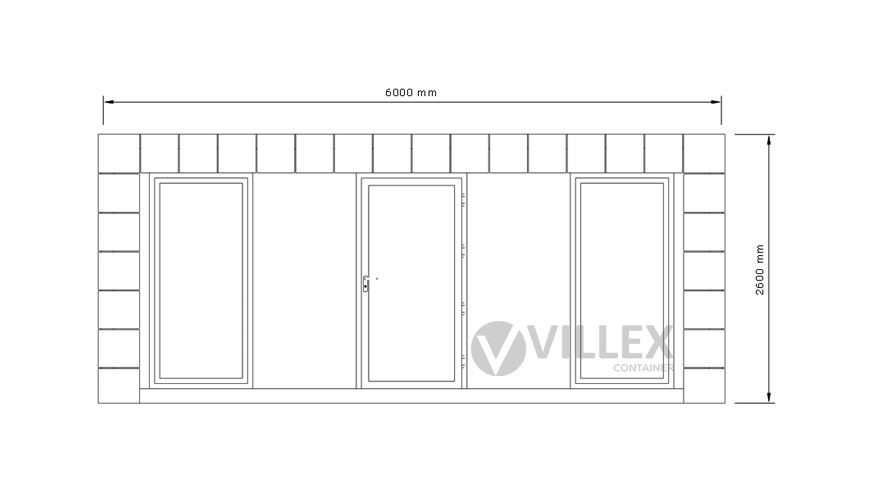 Bürocontainer-Villex-Standard-Block-Line-Black-1.0-9 Bürocontainer Villex Standard Block-Line Black 1.0
