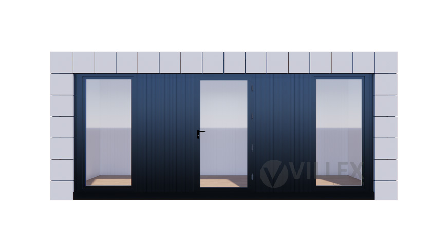 Bürocontainer Villex Standard Block-Line Grey 1.0