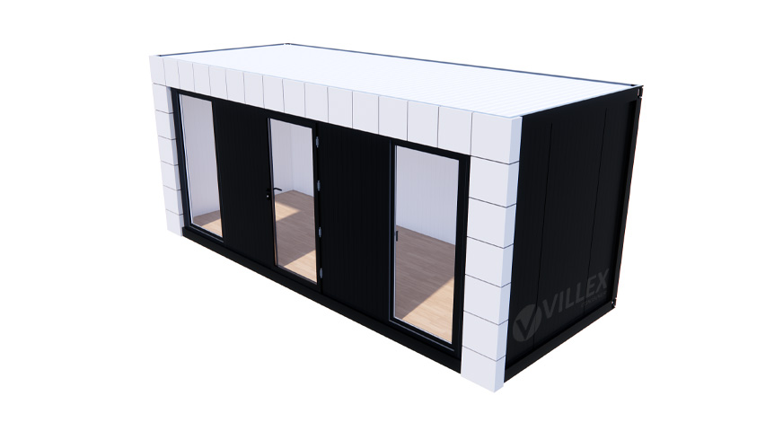 Bürocontainer-Villex-Standard-Block-Line-Grey-1.0-10 Bürocontainer Villex Standard Block-Line Grey 1.0