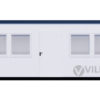 Bürocontainer Villex Standard Cube Long Doppio Blanc 1.0