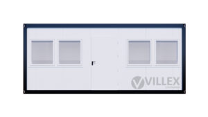 Bürocontainer Villex Standard Cube Long Doppio Blanc 1.0