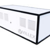Bürocontainer Villex Standard Cube Long Doppio Blanc 1.0